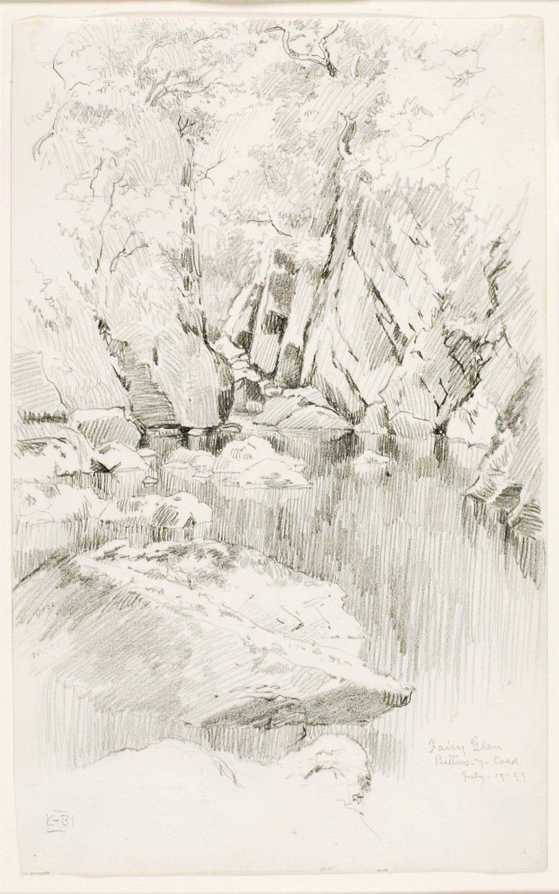 Fairy Glen, Bettws-y-Coed autorstwa George Elbert Burr
