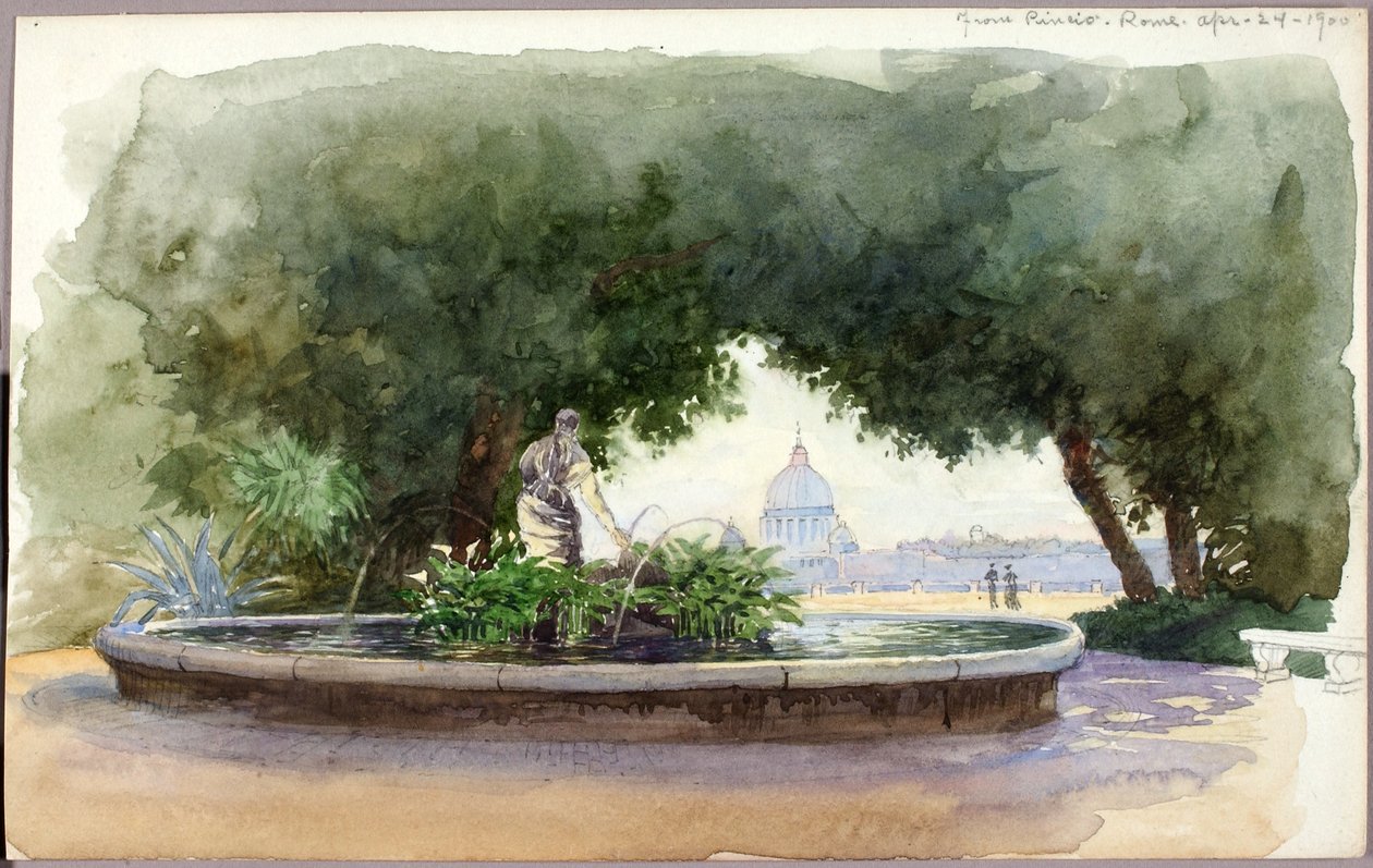 Z Pincio, Rzym autorstwa George Elbert Burr