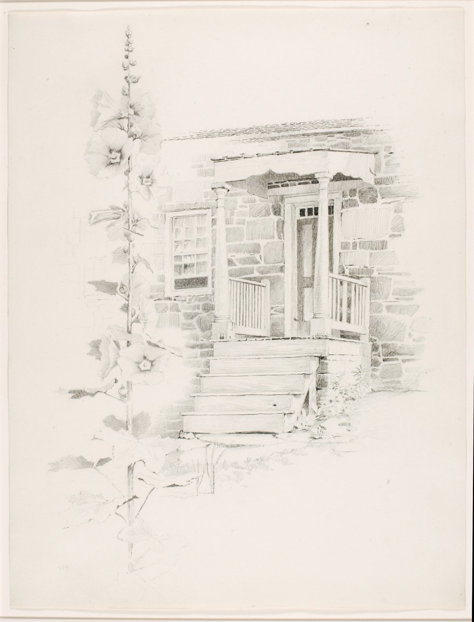 Bez tytułu (Hollyhock) autorstwa George Elbert Burr