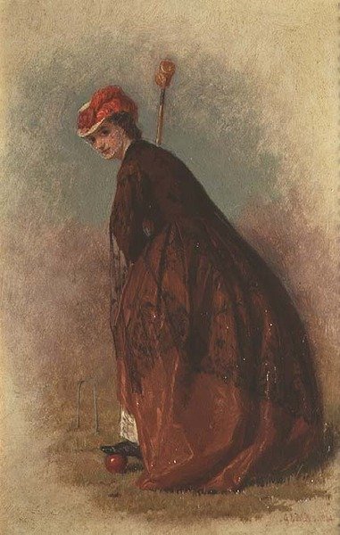 Krokietista autorstwa George Elgar Hicks