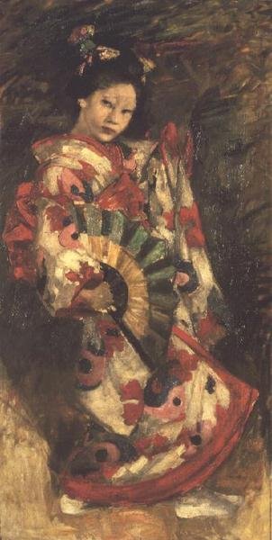 Japonka (olej na płótnie) autorstwa George F. Henry