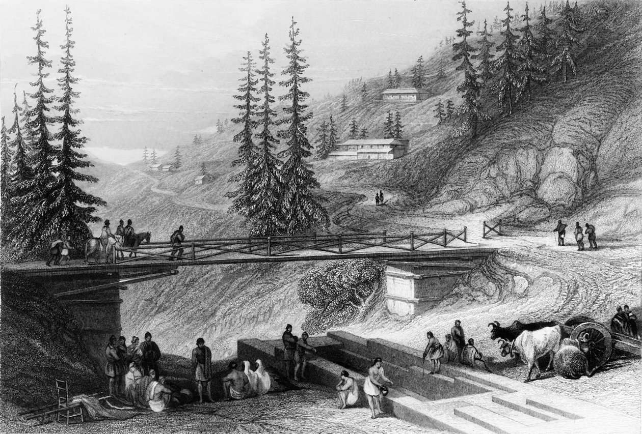 „Widok w Simli”, 1838. autorstwa George Francis White