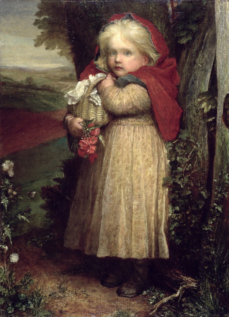 Czerwony Kapturek, 1890 autorstwa George Frederick Watts