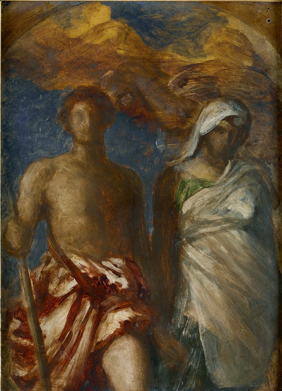 Czas i śmierć, c1868 autorstwa George Frederick Watts