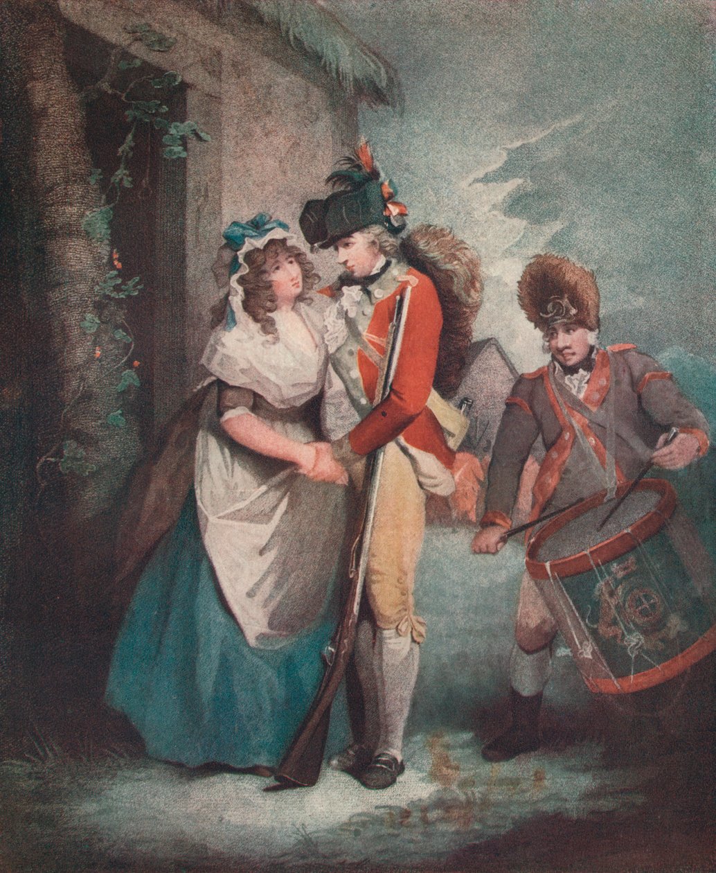 „Odjazd żołnierza z wojskiem”, c1786-1813, 1909 autorstwa George Graham