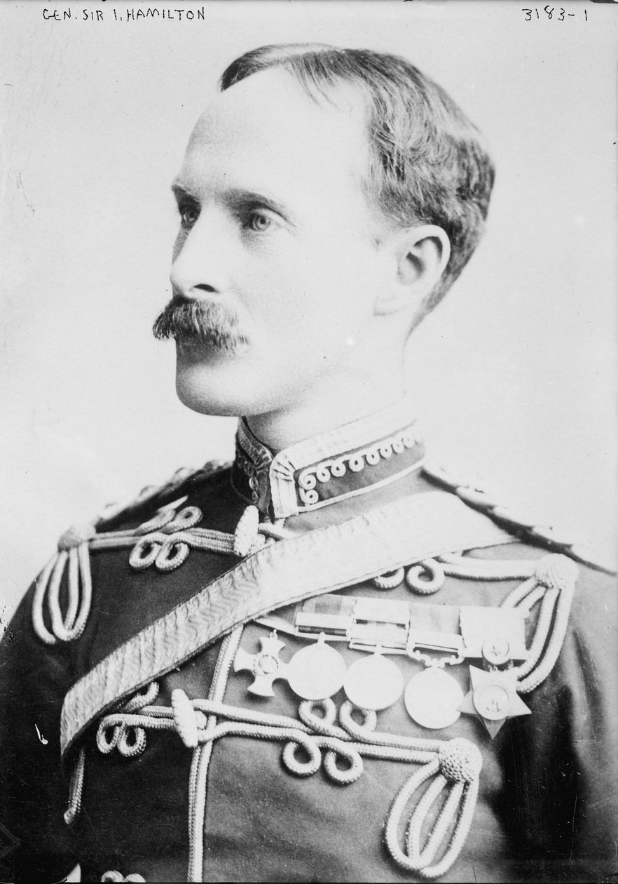 Generał Ian Hamilton, 1910-5 autorstwa George Grantham Bain