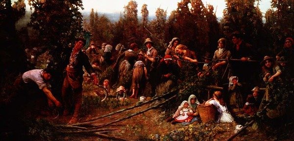 Zbieranie winogron autorstwa George Harcourt Sephton