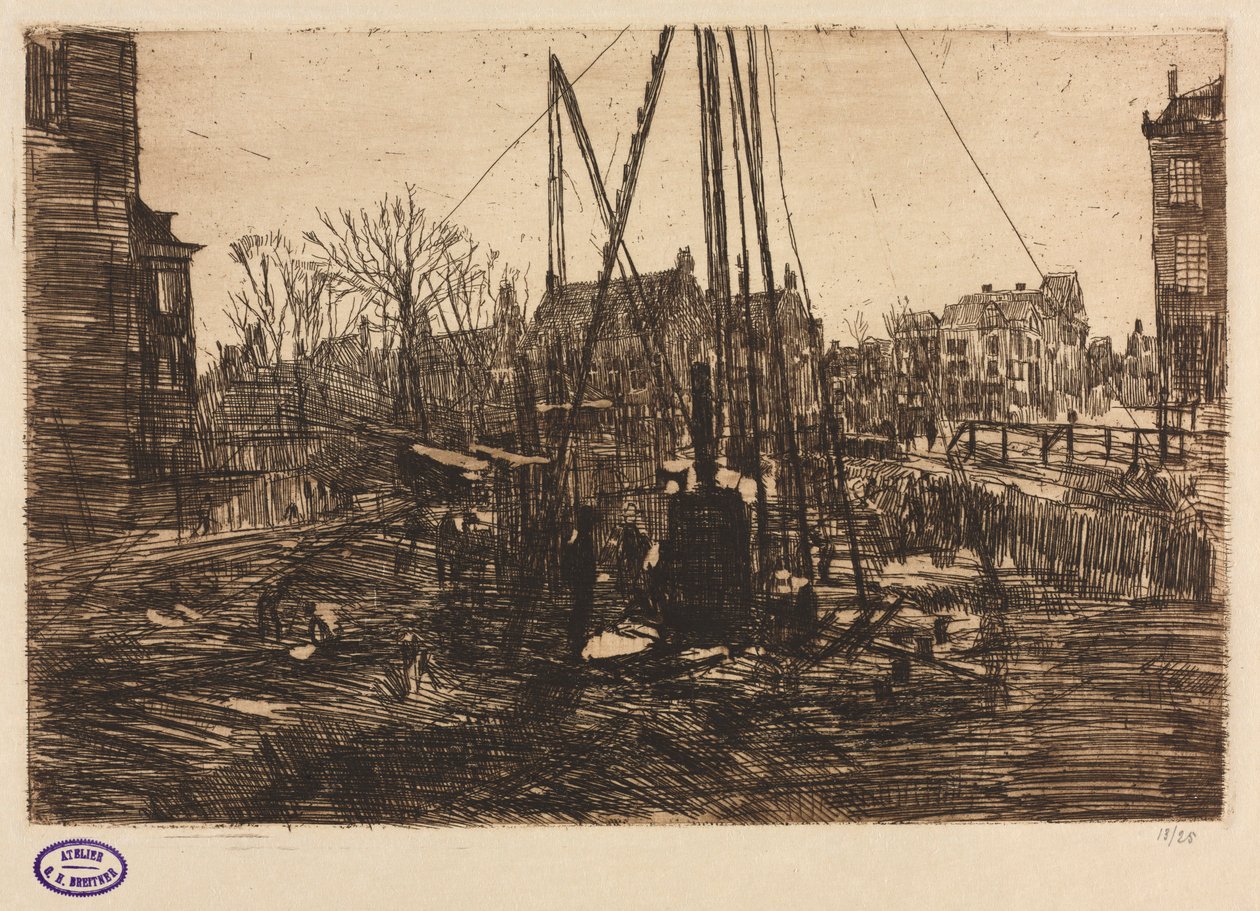 Plac budowy, Amsterdam. autorstwa George Hendrik Breitner