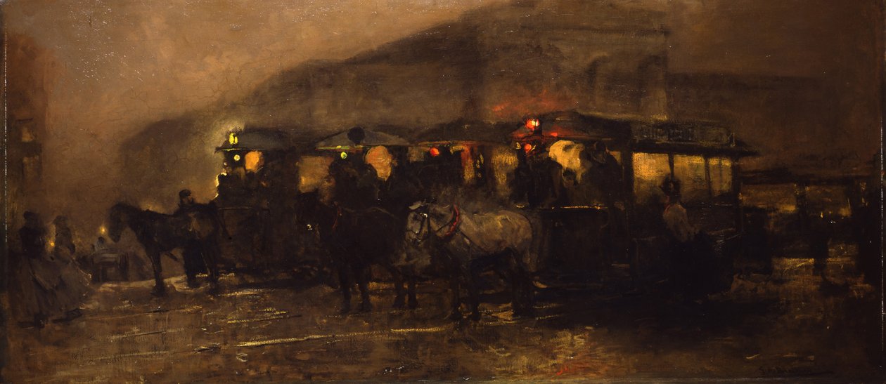 Wieczór na placu autorstwa George Hendrik Breitner