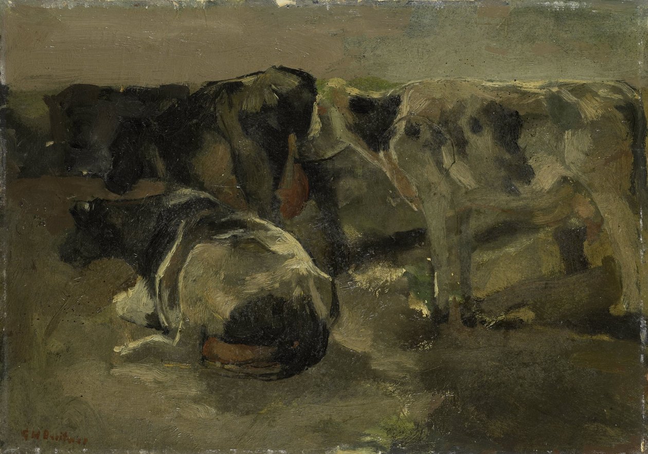 Cztery krowy autorstwa George Hendrik Breitner