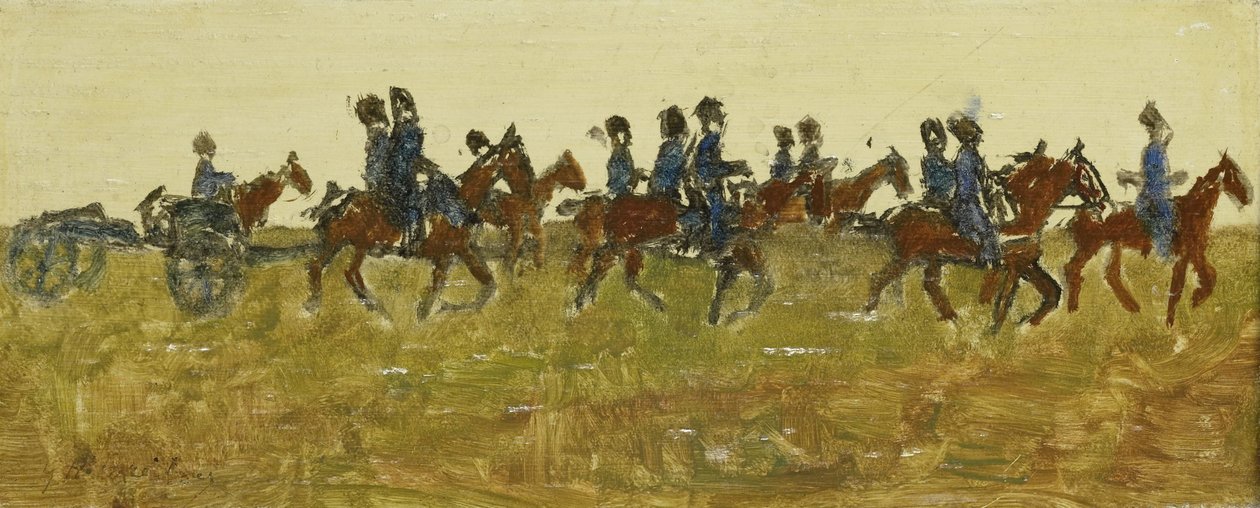 Huzarzy na manewrach autorstwa George Hendrik Breitner