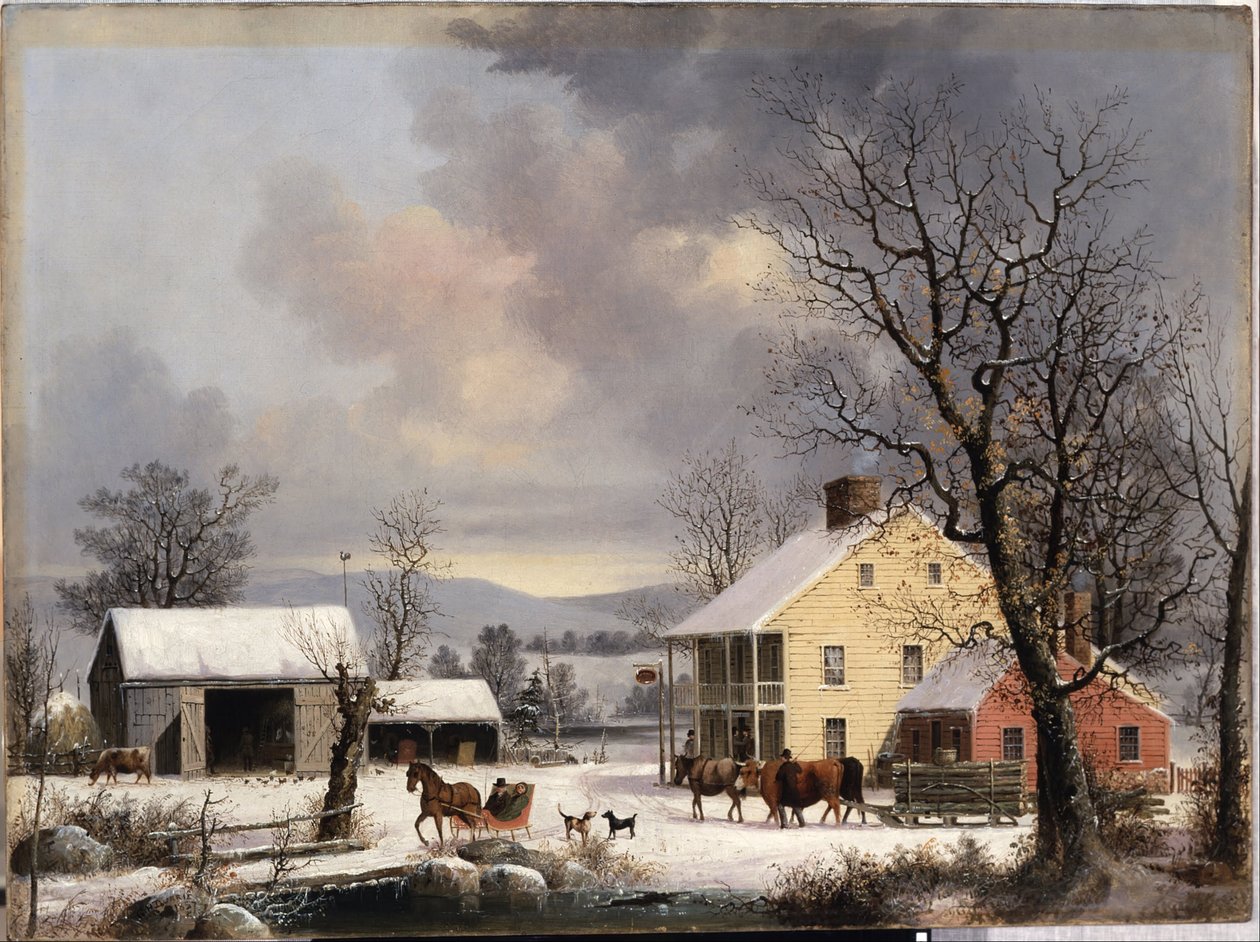 Zima na wsi autorstwa George Henry Durrie