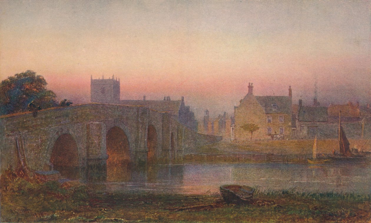 "Wareham Bridge", 1863, 1906. autorstwa George Henry Hine
