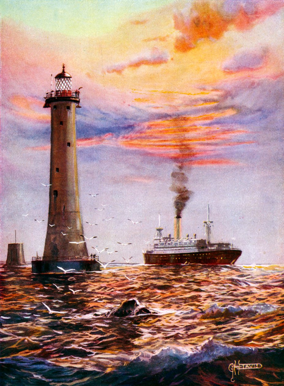 Latarnia morska Eddystone, Plymouth (obraz) autorstwa George Horace Davis