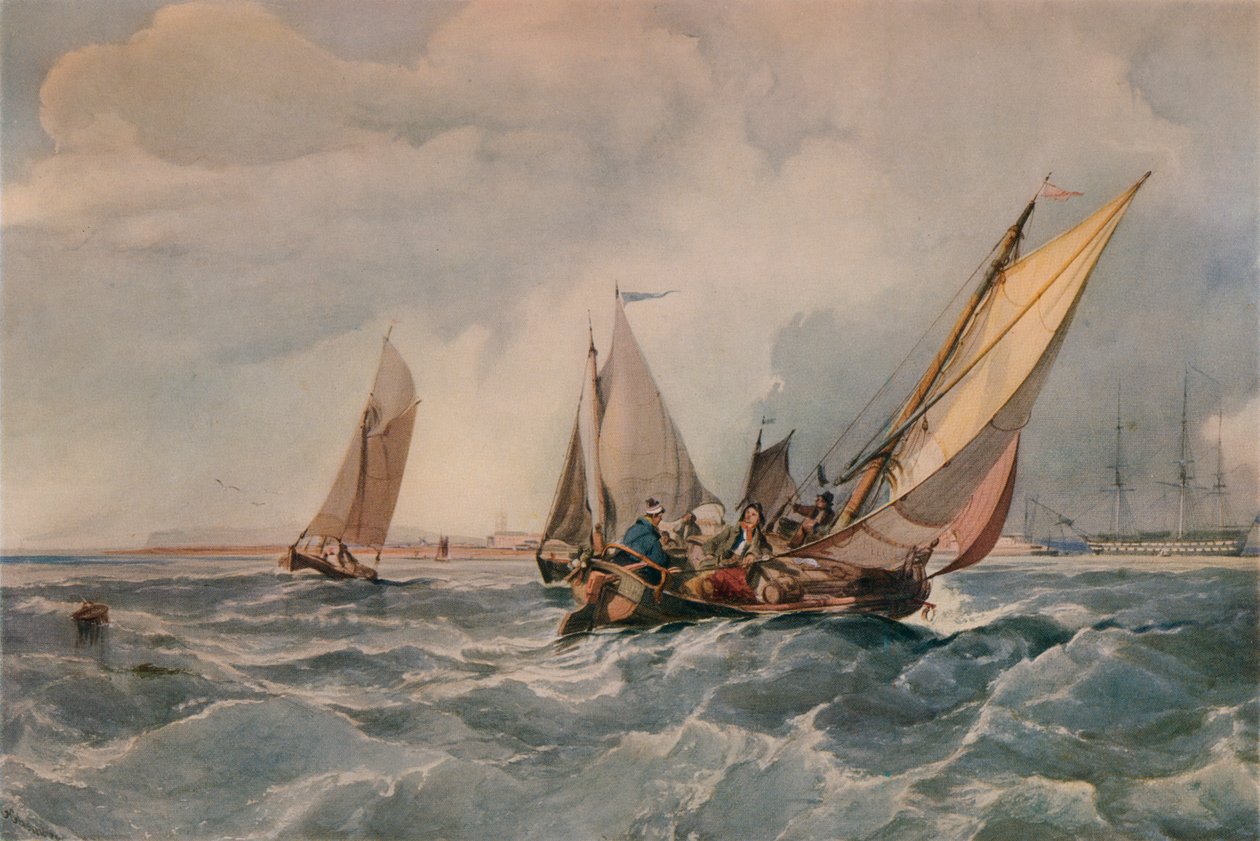 Kutas wędkarski, 1835 autorstwa George Hyde Chambers