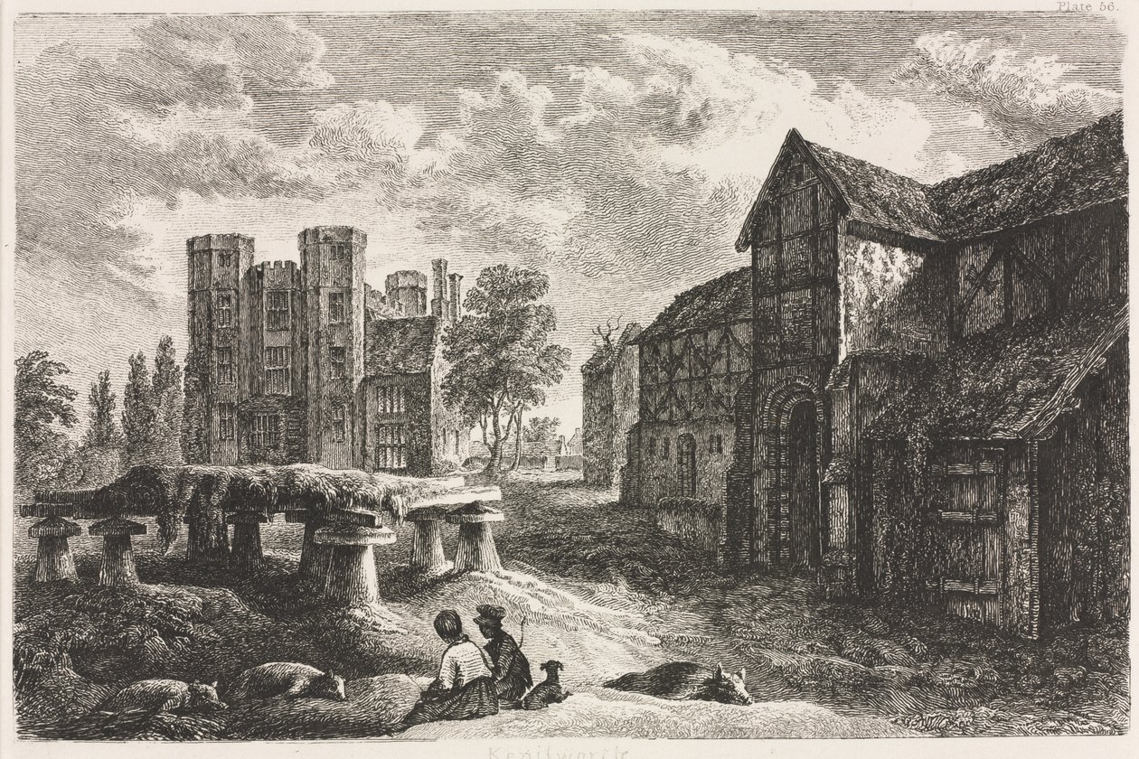 Kenilworth, 1827, opublikowany 1848. autorstwa George II Cuitt