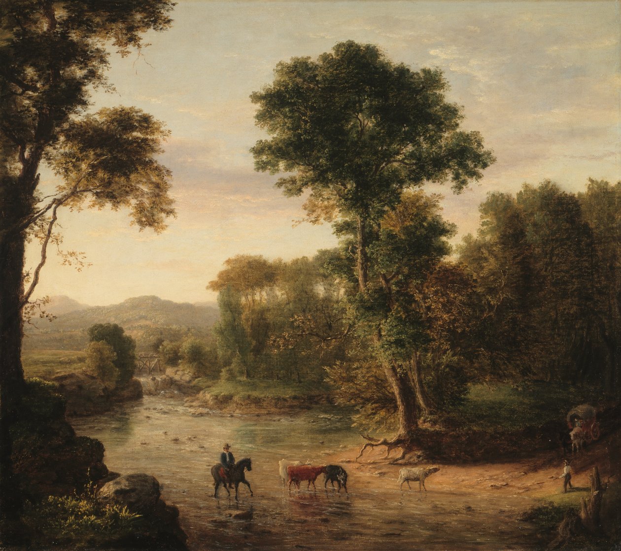 Przekraczanie Forda, 1848. autorstwa George Inness