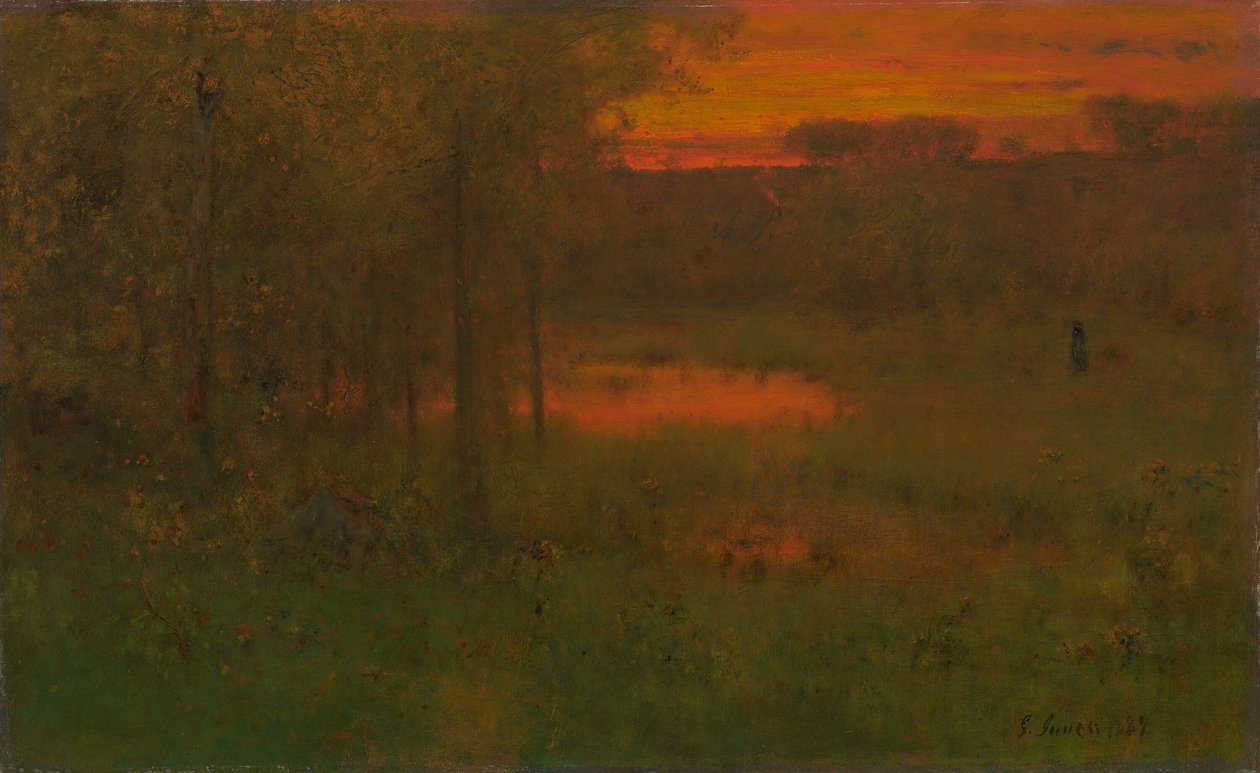 Krajobraz, Zachód słońca, 188789. autorstwa George Inness