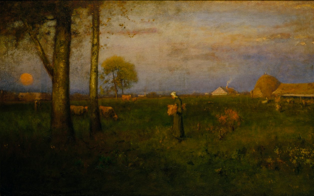 Zachód słońca, 1884. autorstwa George Inness