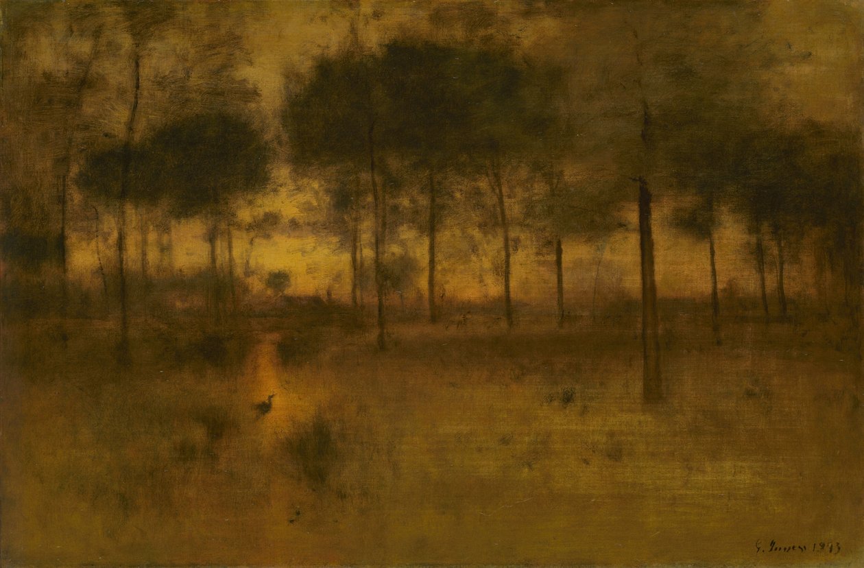 Dom czapli, 1893. autorstwa George Inness