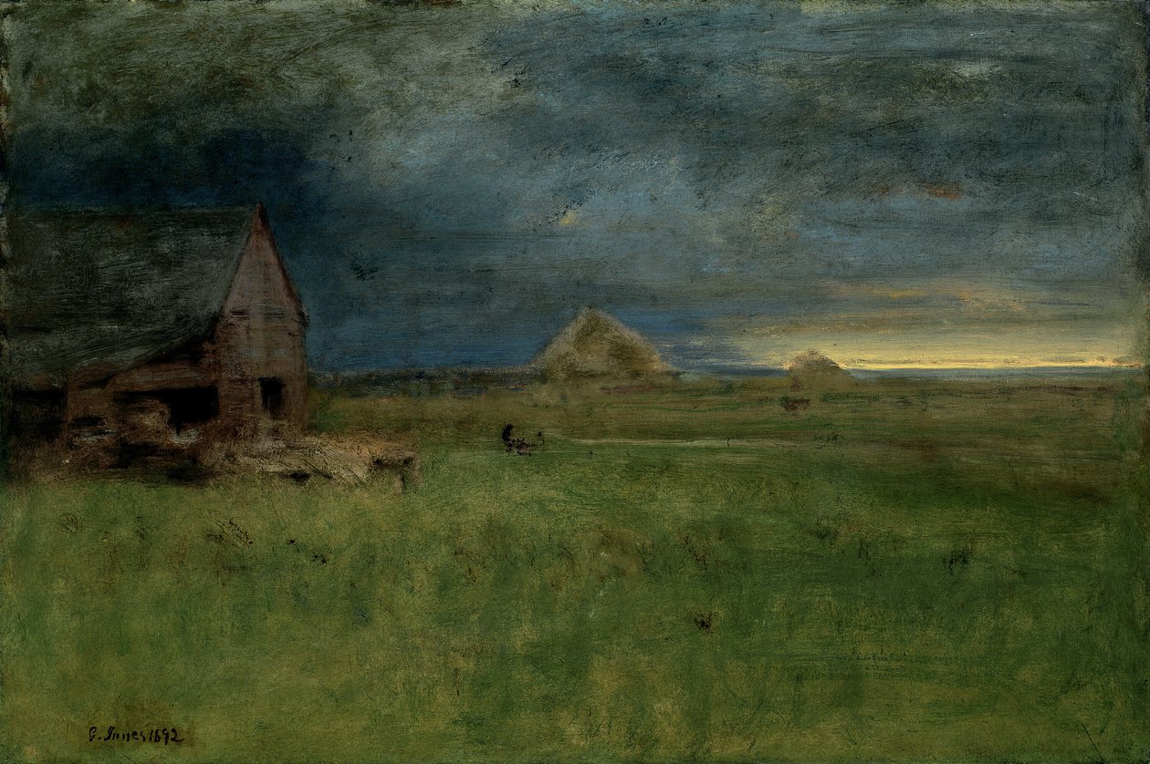 Samotna farma, Nantucket autorstwa George Inness