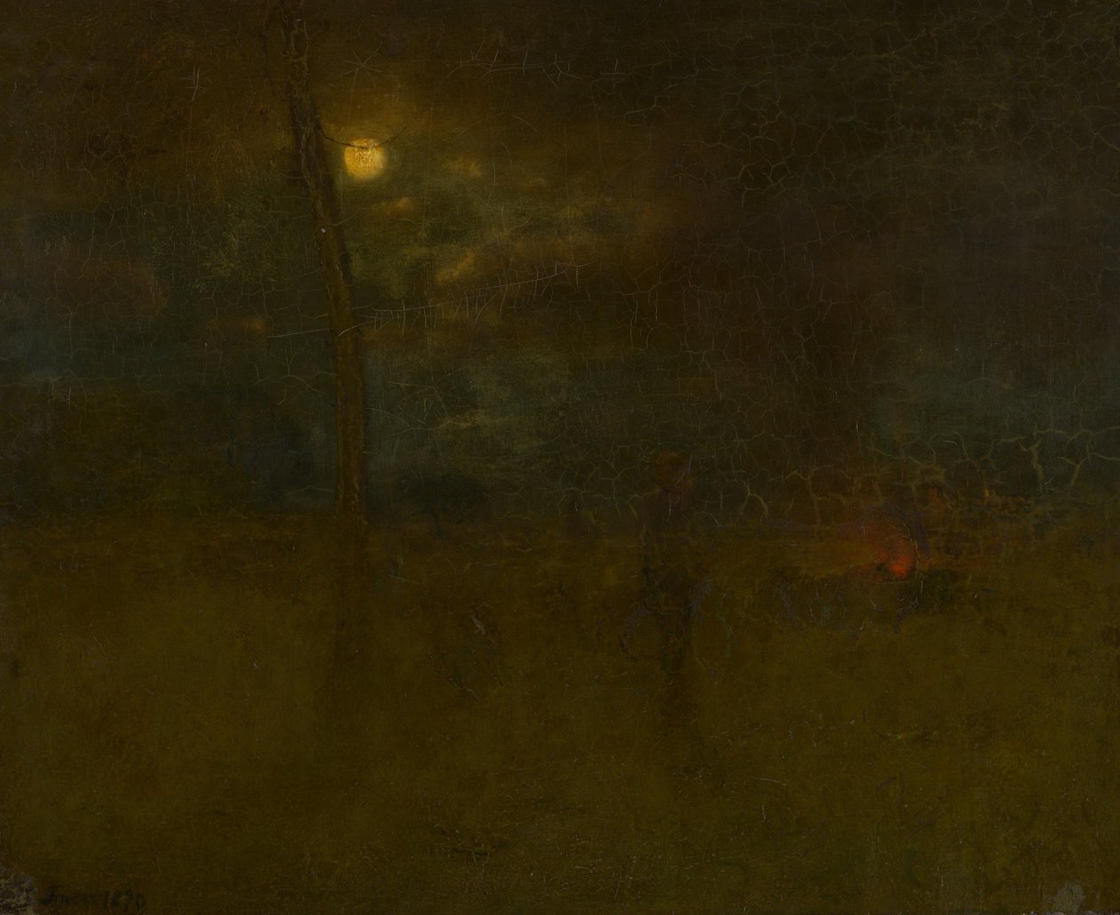 Księżyc nocą autorstwa George Inness