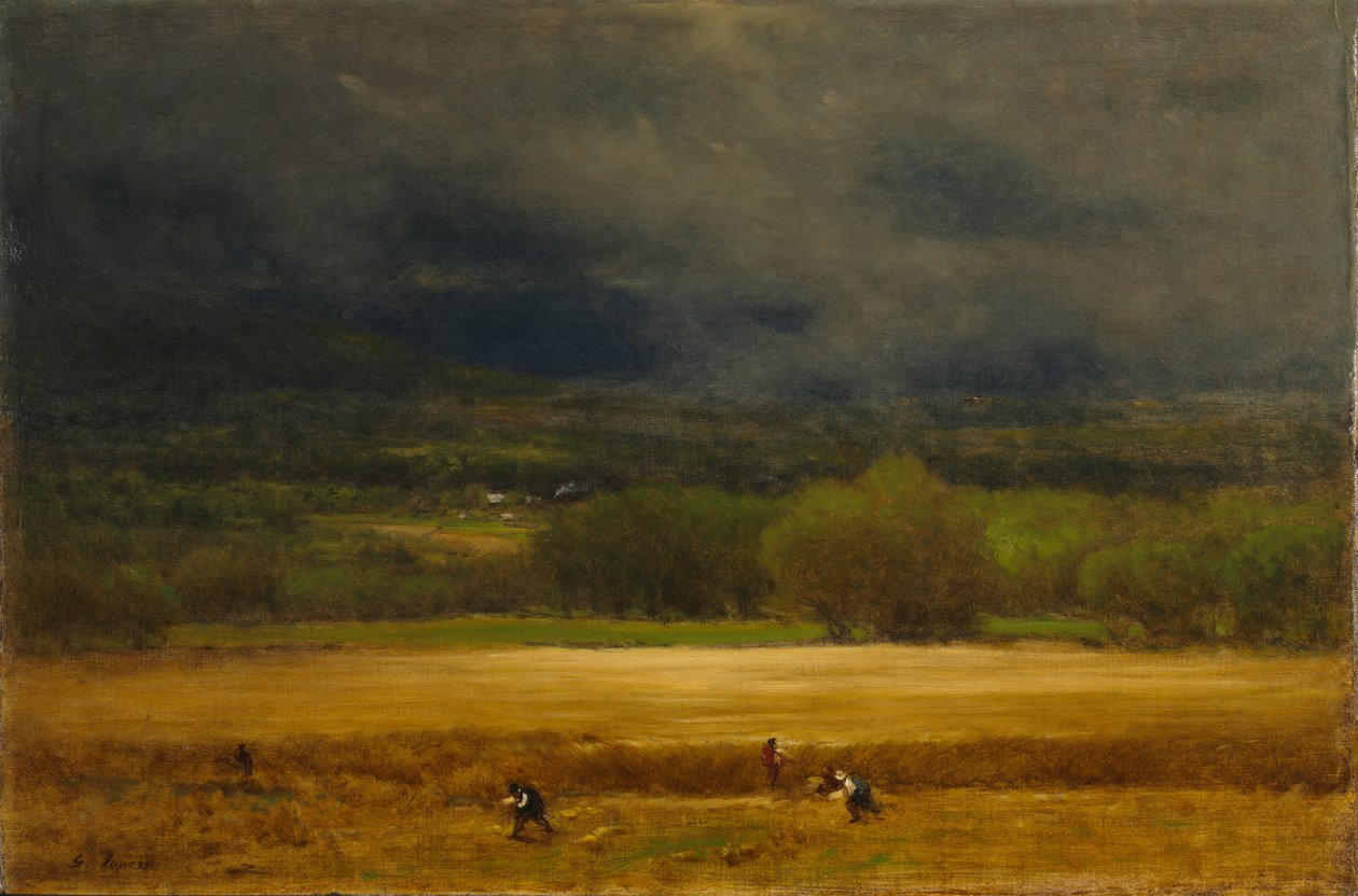 Pole pszenicy, c. 1875-1877. autorstwa George Inness