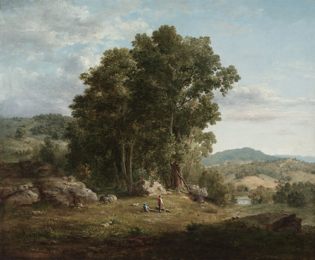 Rozdrabniacz do drewna, 1849. autorstwa George Inness