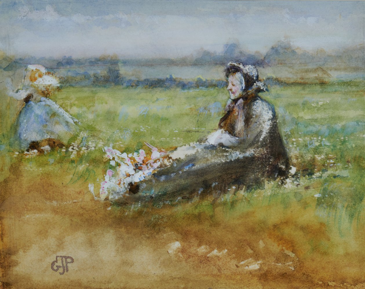Na łące autorstwa George John Pinwell