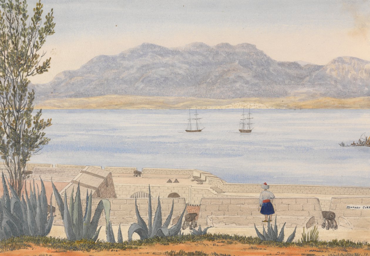 Algeciras z Gibraltaru autorstwa George Lothian Hall