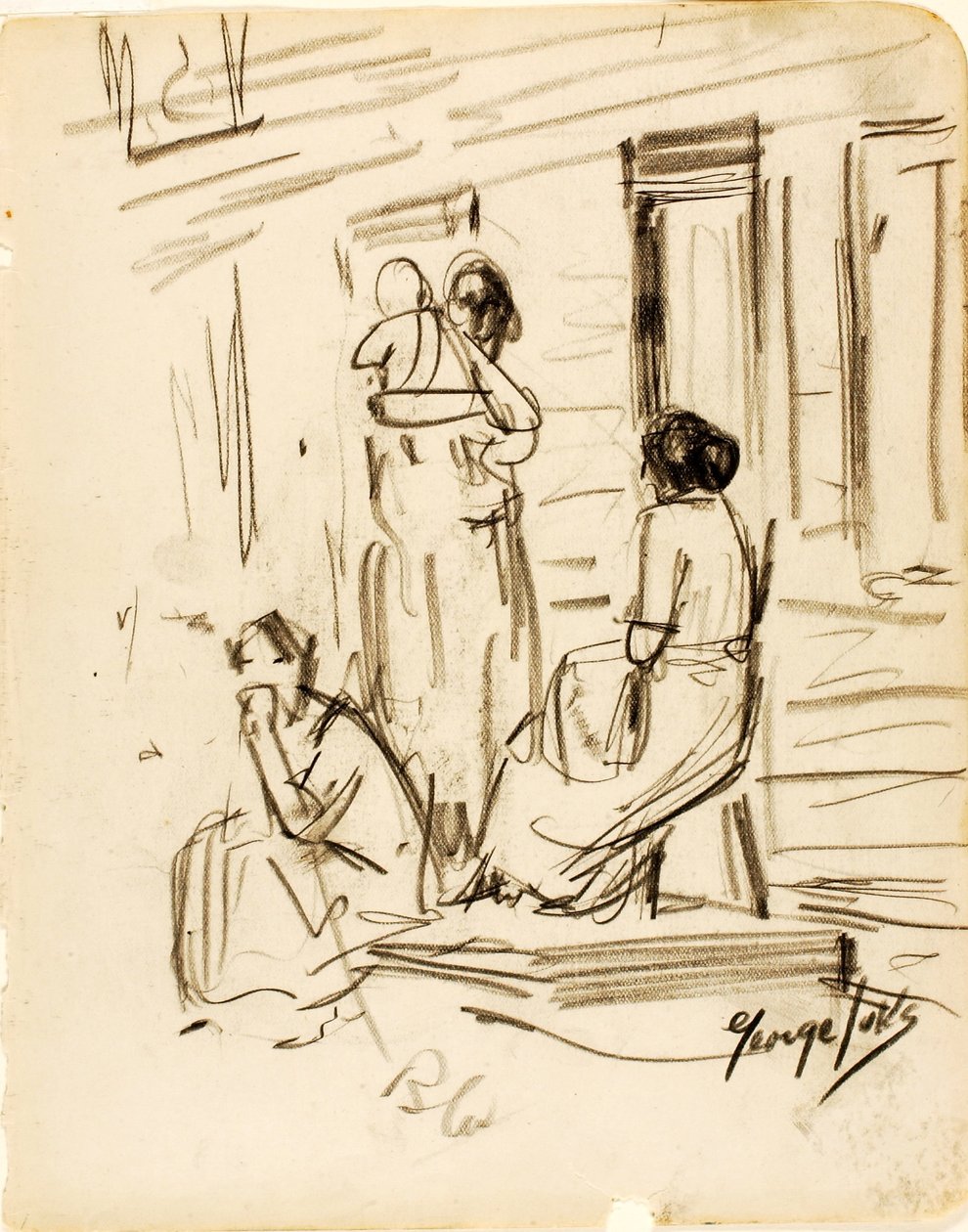 Bez tytułu (Grupa postaci) autorstwa George Luks