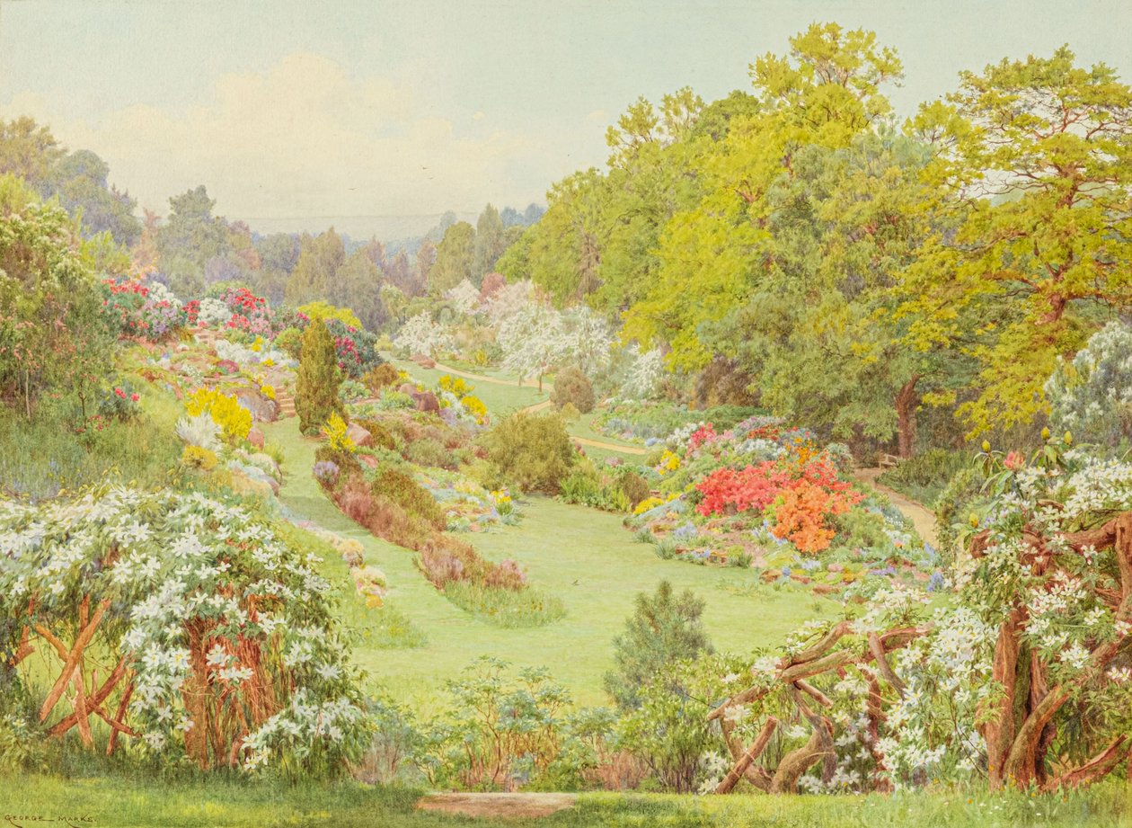 Wiosenne kwiaty (akwarela) autorstwa George Marks