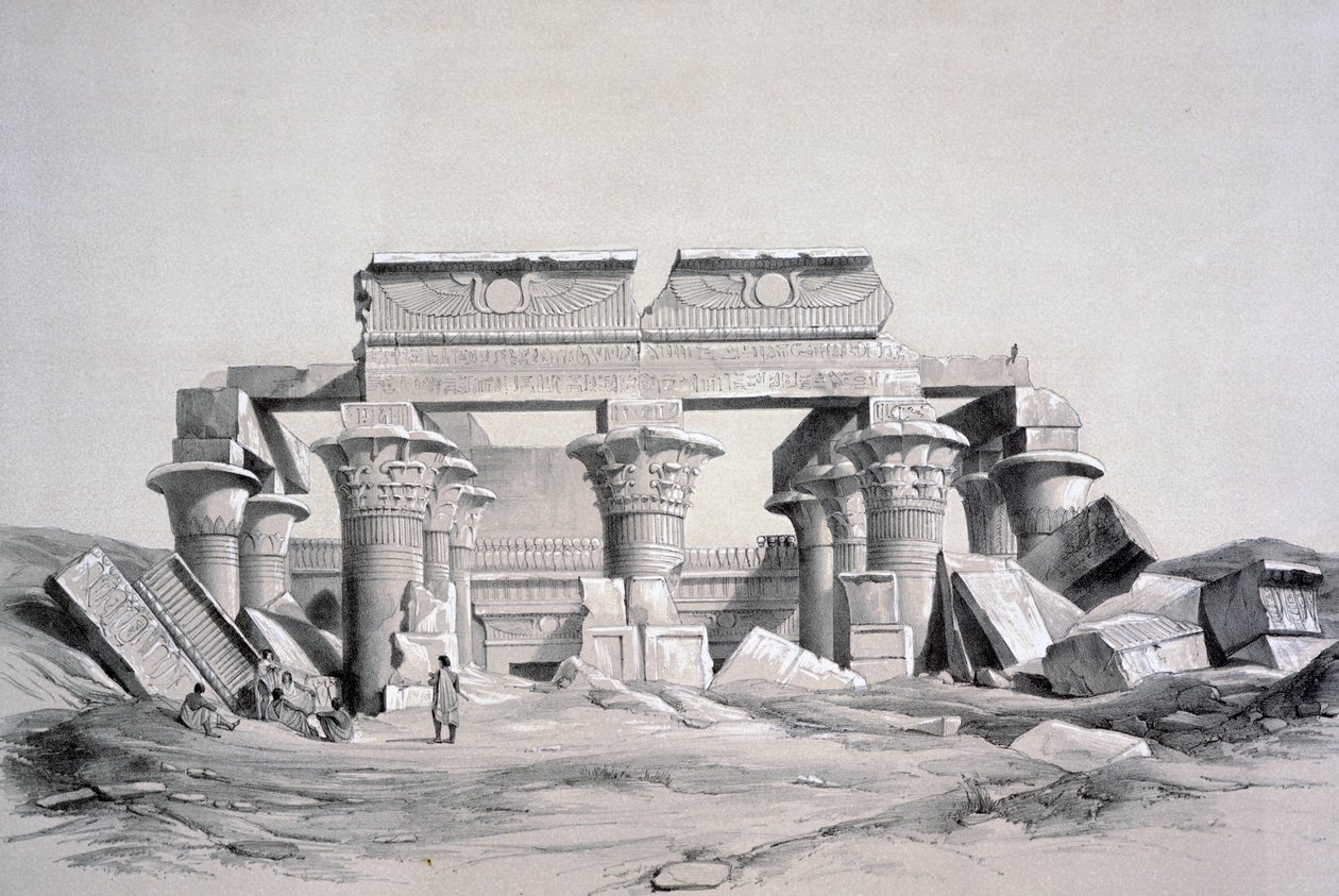 Koom-Ombos, Egipt, 1843 autorstwa George Moore