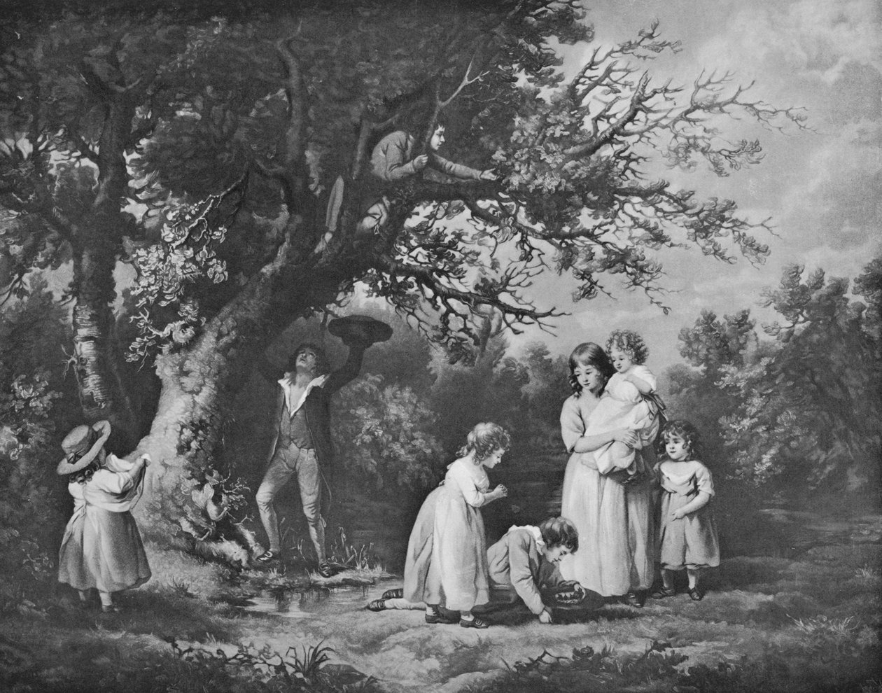 Ptasie gniazdowanie dzieci, 1789, 1912 autorstwa George Morland