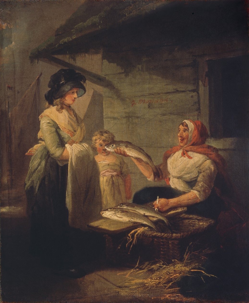 Rybaczka, koniec lat 80. XVIII wieku. autorstwa George Morland