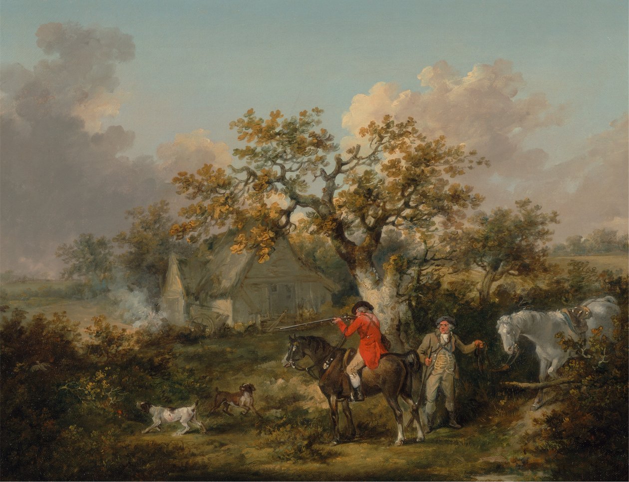 Strzelanie do kuropatw autorstwa George Morland