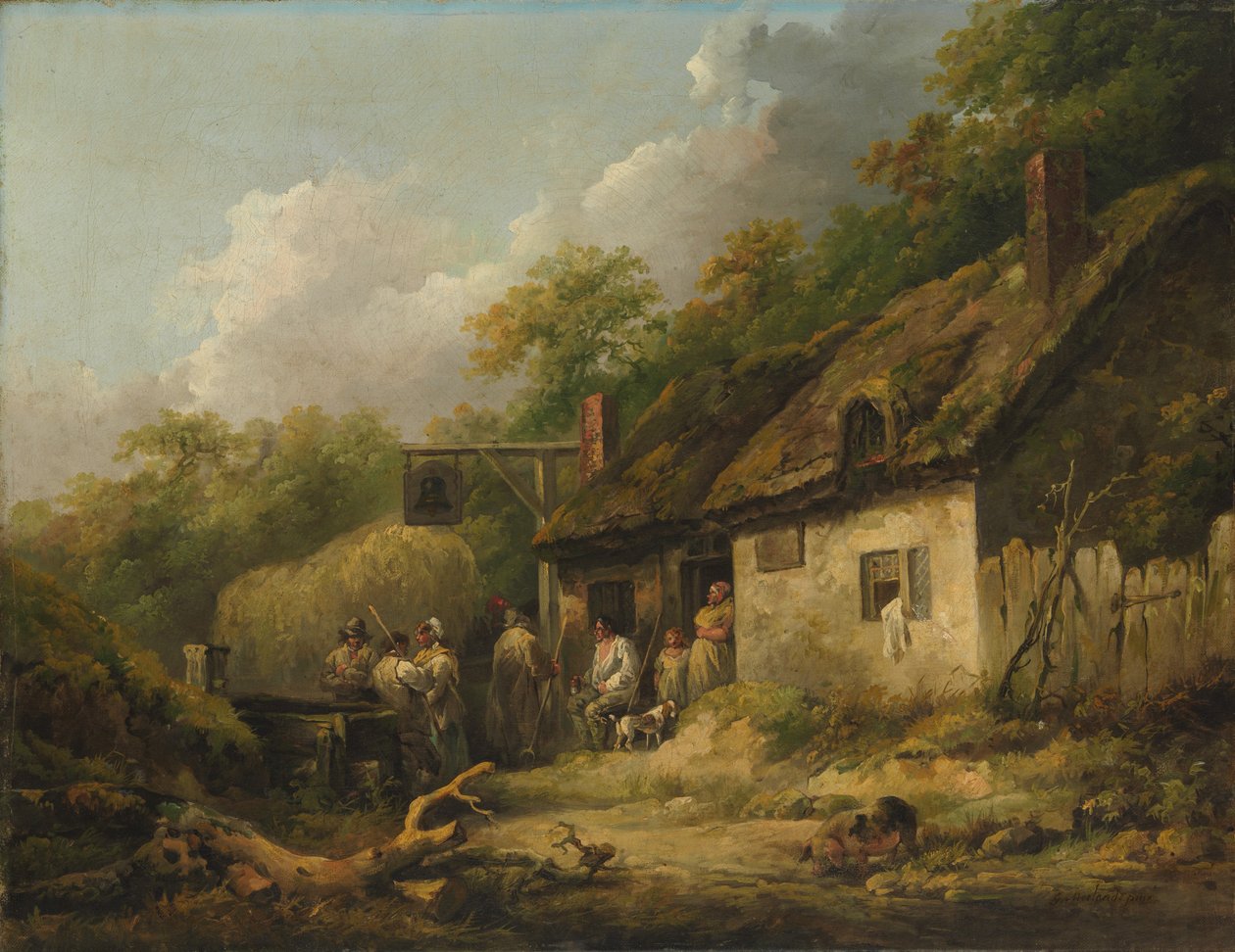 Bell Inn, koniec lat 80. XVIII wieku. autorstwa George Morland