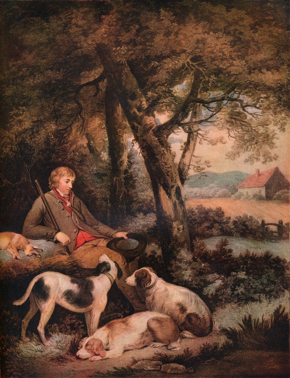 „Znużony sportowiec”, ok. 1803 r. autorstwa George Morland