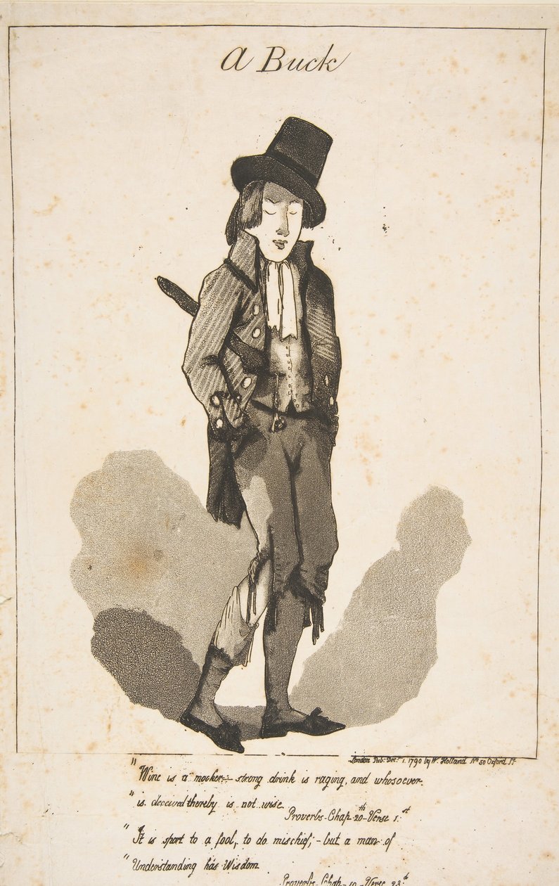 Buck, 1 grudnia 1790. autorstwa George Moutard Woodward