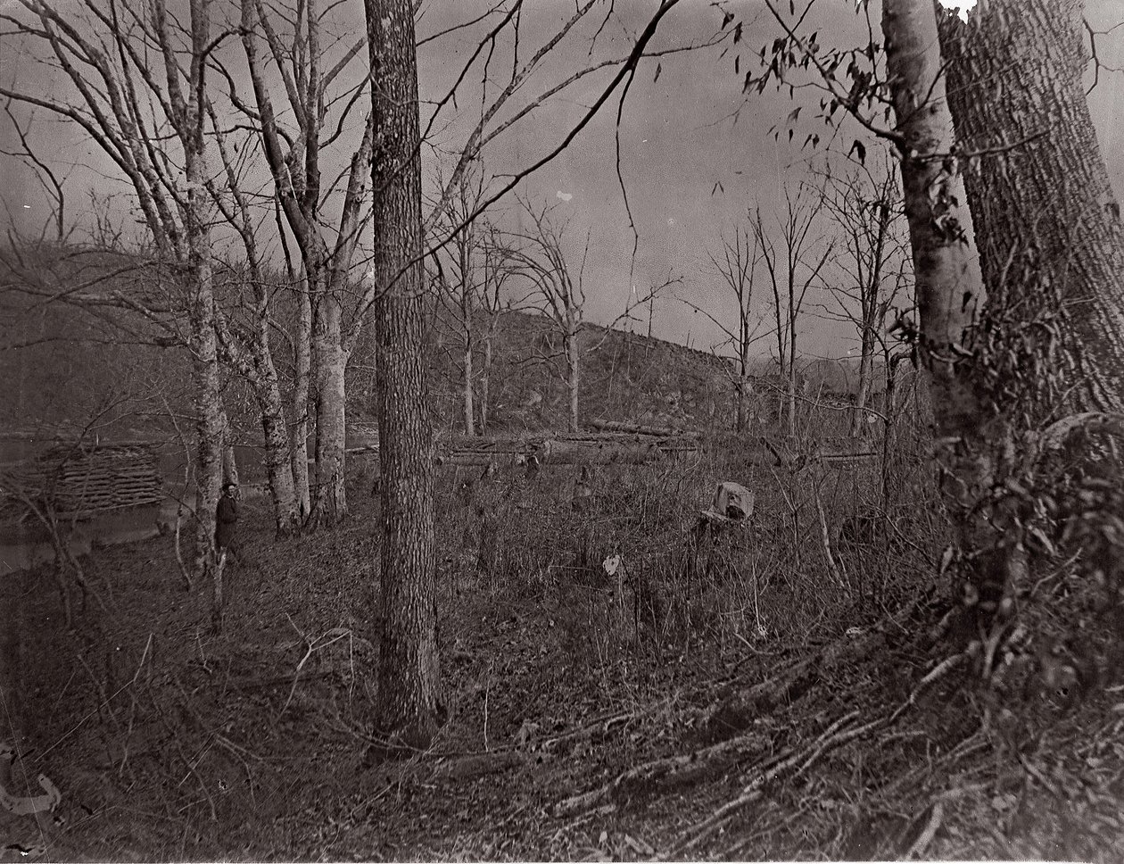 Bull Run, Wirginia, 1861-62. autorstwa George N. Barnard