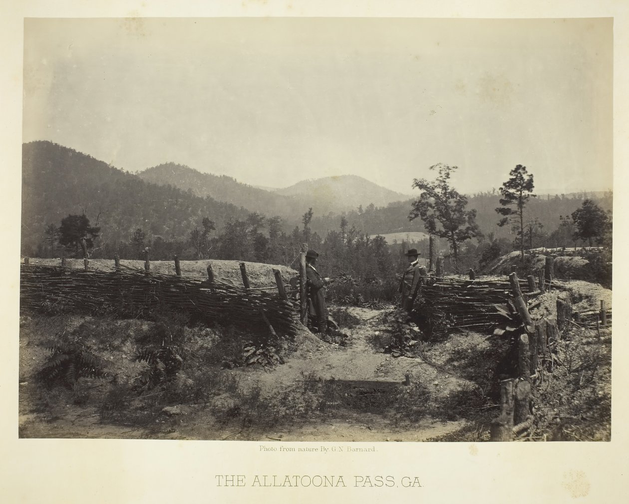 Przełęcz Allatoona, GA, 1866. autorstwa George N. Barnard