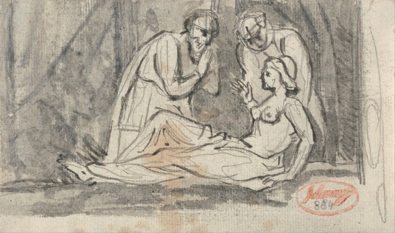 Scena sekcyjna autorstwa George Romney