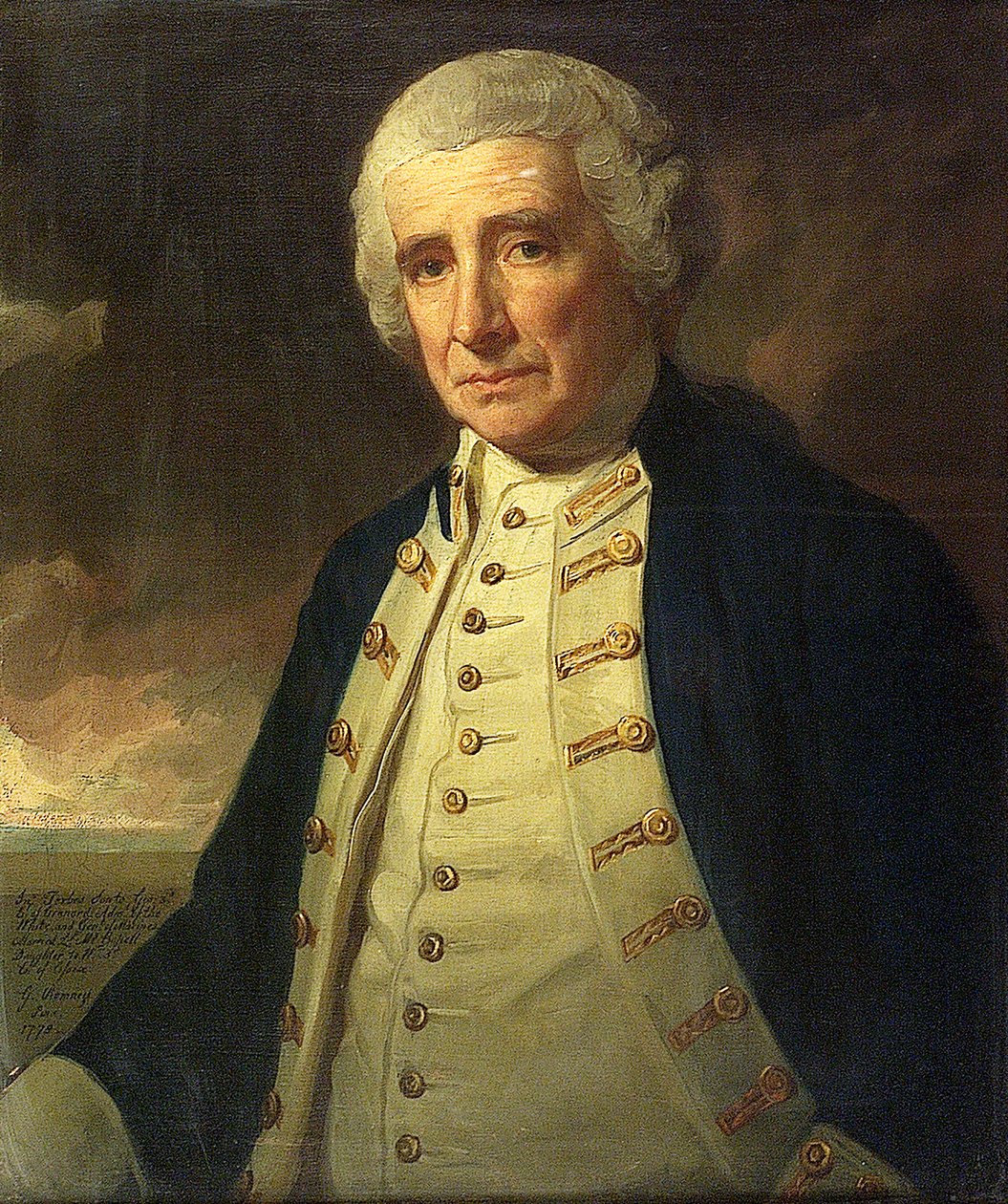 Admirał John Forbes (1714-1796) autorstwa George Romney