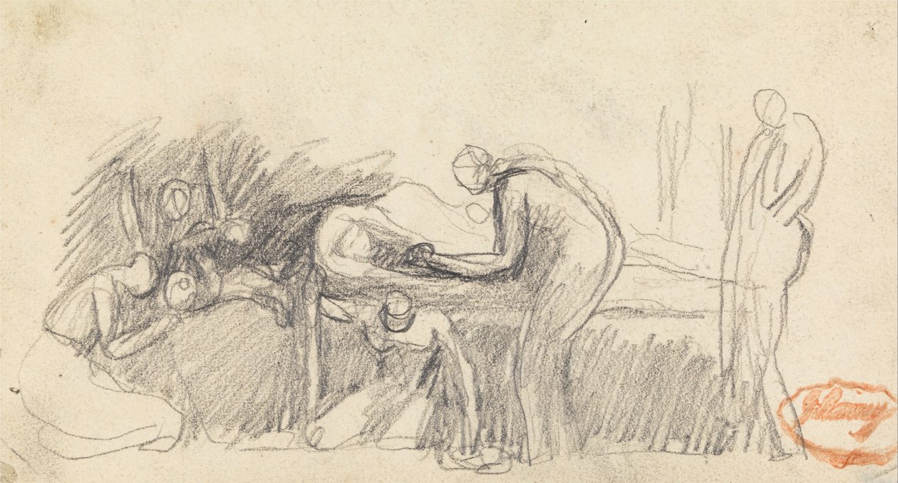 Rysunek Badanie składu 23 autorstwa George Romney