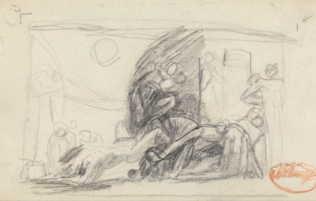 Rysunek Badanie składu 4 autorstwa George Romney