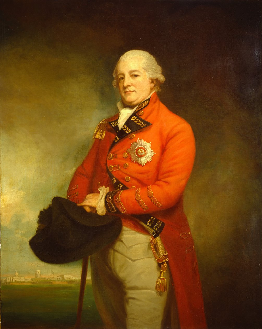 Generał major Sir Archibald Campbell, 1790-1792. autorstwa George Romney