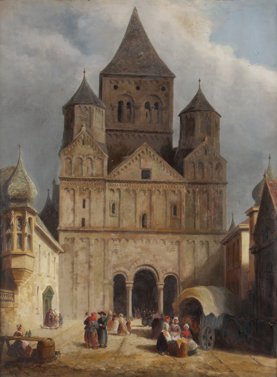 Widok na Marmoutier, Bas-Rhin, Francja autorstwa George Row Clarke