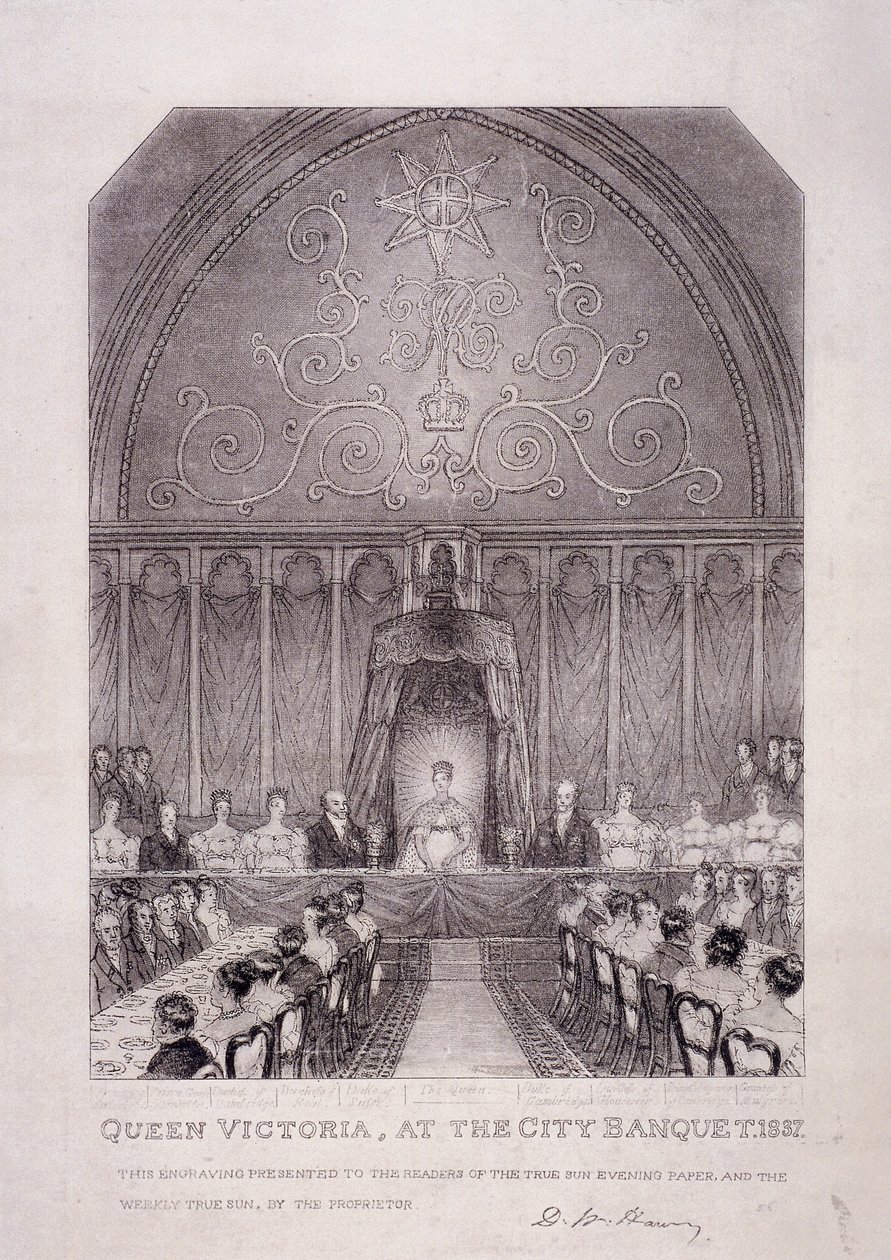 Gog i Magog, Guildhall, Londyn, 1809 autorstwa George Shepherd