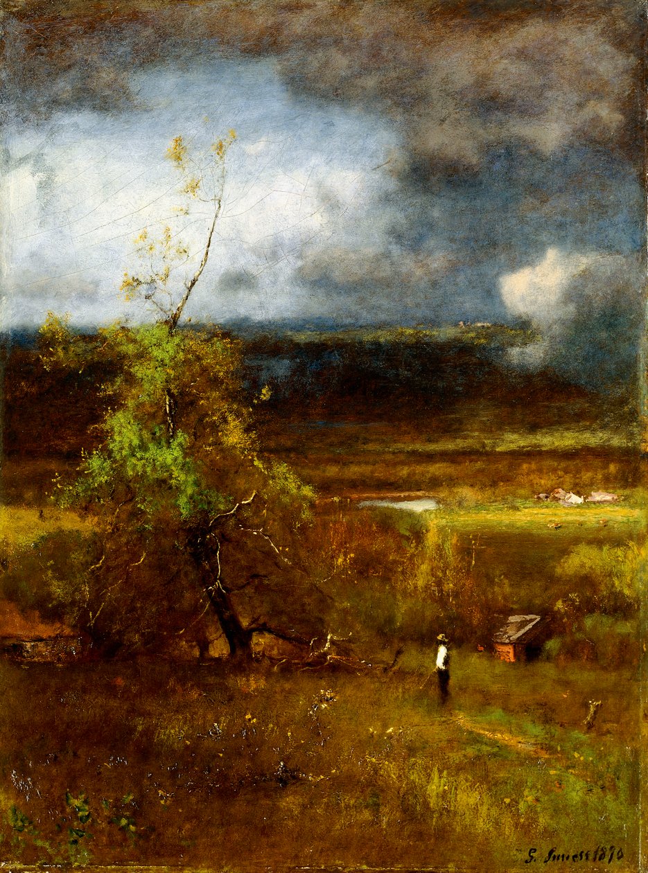 Zbieranie chmur, 1890 autorstwa George Snr. Inness