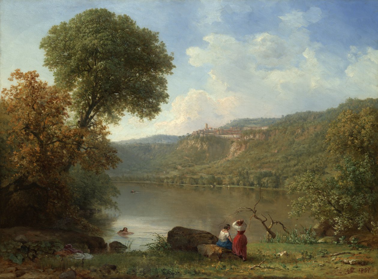 Lake Nemi, 1857 autorstwa George Snr. Inness
